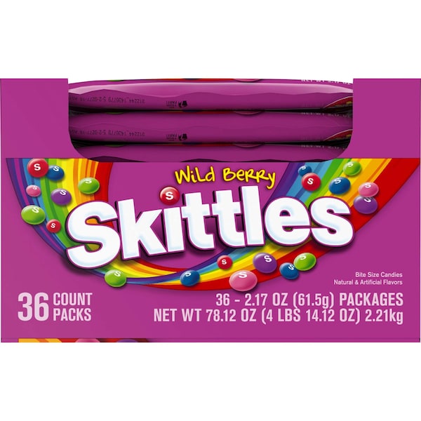 Skittles Skittles Wild Berry Candy 2.17 oz., PK360 108227 | Zoro